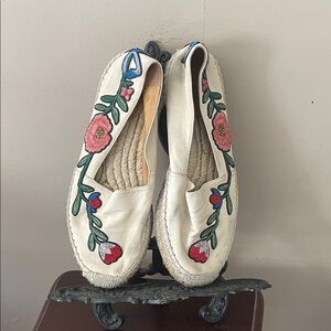 Gucci Floral Embroidered Women's Espadrilles